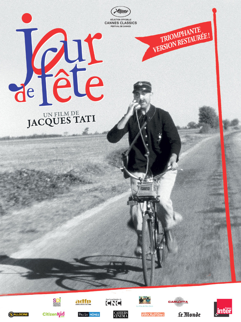 cette afiche représente Jour de fête de Jacques Tati