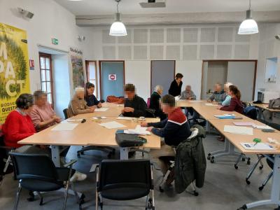 Le groupe lors d'un des ateliers